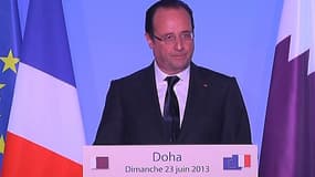 François Hollande à Doha, le 23 juin 2013.