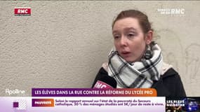 Les élèves dans la rue contre la réforme du lycée pro