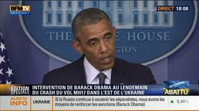 BFM Story: Edition spéciale: Intervention de Barack Obama au lendemain du crash du vol MH17 en Ukraine - 18/07