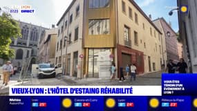 Dans le Vieux-Lyon, l'hôtel d'Estaing est en pleine réhabilitation