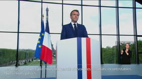 Emmanuel Macron, lors de son allocution du 12 juillet 2021.