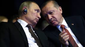 Vladimir Poutine a proposé à Recep Tayyip Erdogan de créer un "hub gazier" en Turquie pour exporter du gaz à l'Europe (photo d'illustration prise en 2016)
