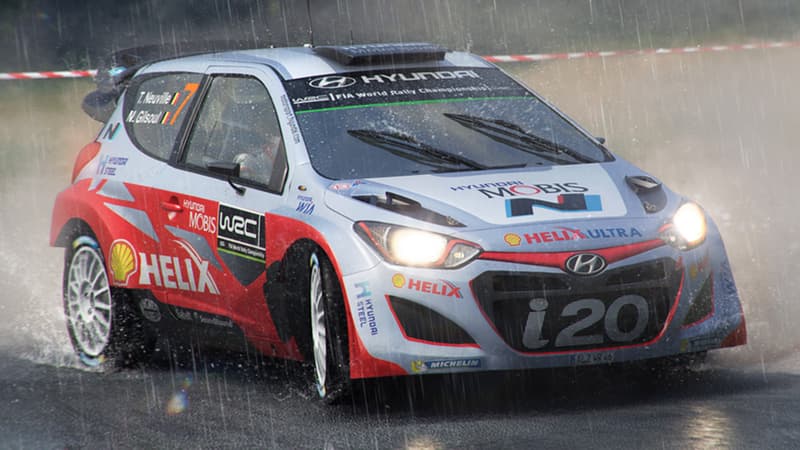 La Hyundai i20 du Belge Thierry Neuville