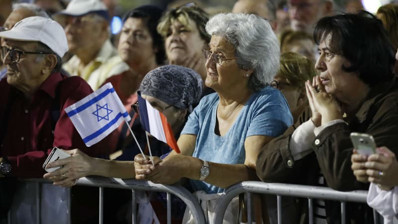 Rassemblement organisé en hommage à Mireille Knoll à Netanya, le 28 mars 2018