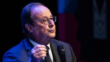 Le député socialiste et ex-président François Hollande le 23 mars 2025 à Lille 