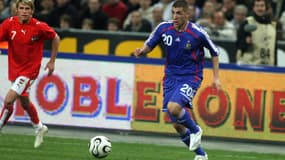 Benzema le 28 mars 2007 contre l'Autriche