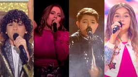 Enzo, Carla, Lissandro et Valentina, quatre récents candidats français de l'Eurovision Junior