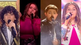 Enzo, Carla, Lissandro et Valentina, quatre récents candidats français de l'Eurovision Junior