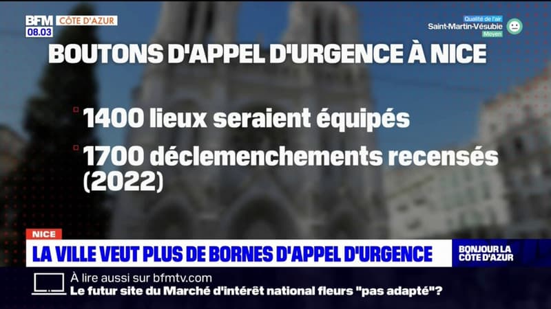 Nice: la ville veut installer plus de bornes d'appel d'urgence