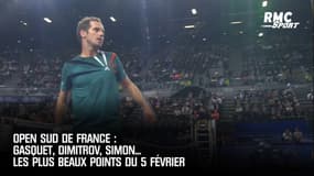 Open Sud de France : Gasquet, Dimitrov, Simon... Les plus beaux points du 5 février