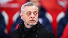 Bruno Genesio sur le banc de Lille, le 22 février 2025.