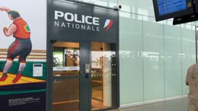 Le poste de police de la gare Part-Dieu.