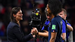 Corinne Diacre et Wendie Renard, à Rennes le 17 juin 2019