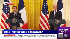 Emmanuel Macron: "Je continuerai à parler au président Poutine"