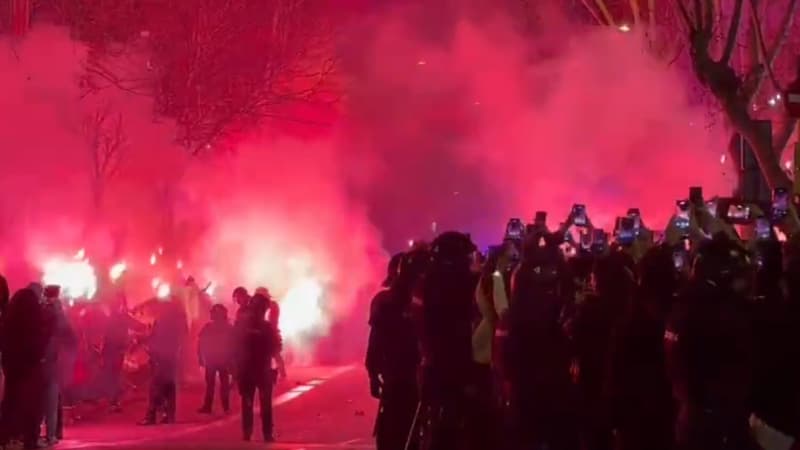 Barça-Atlético: le car mardrilène ciblé par des projectiles, une vitre brisée... Scènes de tensions avant la demi-finale retour de Coupe du Roi