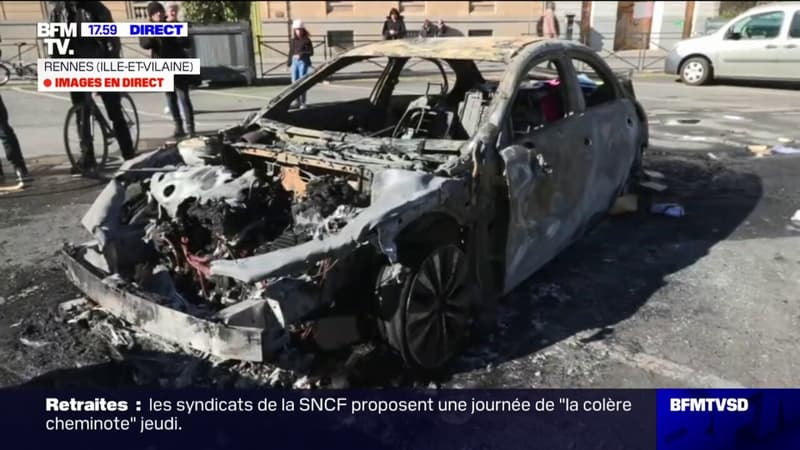 Rennes: les affrontements ont cessé dans le centre-ville et les manifestants se sont dispersés