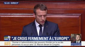 Emmanuel Macron: "Je crois fermement à l'Europe"