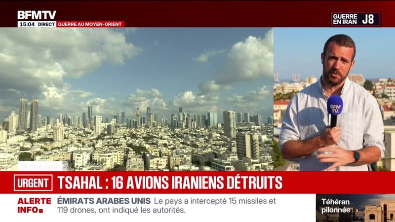 L'armée de l'air israélienne annonce avoir détruit 16 avions iraniens