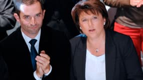 Benoît Hamon et Martine Aubry en 2011.