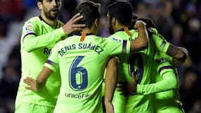 La joie des Barcelonais face à Levante