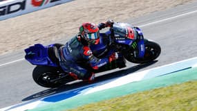 Fabio Quartararo lors des qualifications du Grand Prix d'Espagne, le 26 avril 2025