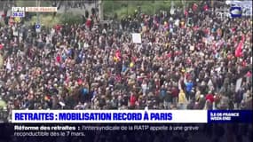 Réforme des retraites: mobilisation record à Paris