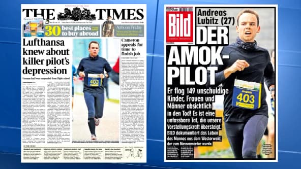 Andreas Lubitz occupe la Une de la presse nationale et internationale, ce vendredi 27 mars. 