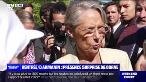 Rentrée/Darmanin : présence surprise de Borne - 26/08