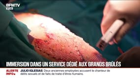 "Ce sont des patients qui sont fragiles": immersion dans un service dédié aux grands brûlés
