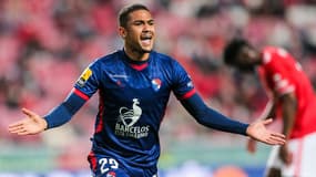 Samuel Lino avec Gil Vicente en février 2022