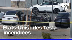 États-Unis: des voitures Tesla incendiées dans des concessions de voitures  