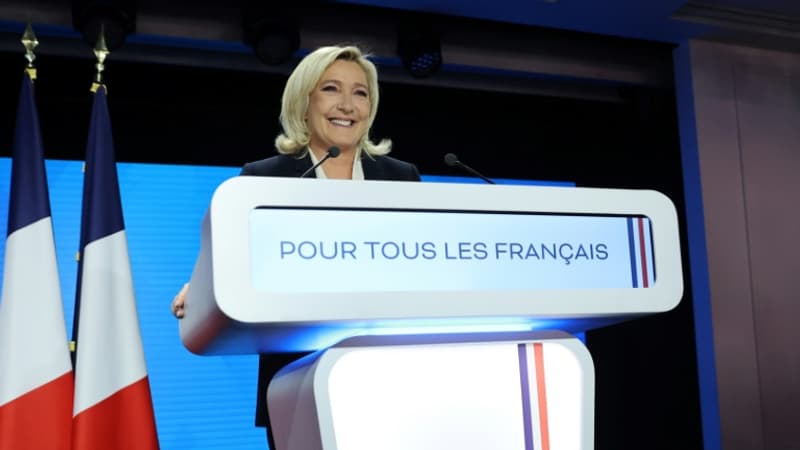 Législatives: Marine Le Pen, absente des commémorations du 1er-Mai, sort de son silence