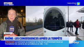 Rhône: des conséquences de la tempête sur les transports en commun