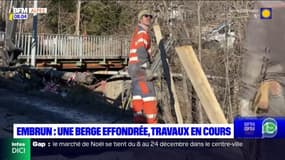 Embrun: des travaux en cours après l'effondrement d'une berge lors des intempéries