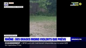 Rhône: des orages moins violents que prévu