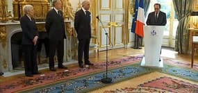 Conseil constitutionnel: Fabius prête serment devant Hollande