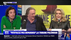"Je crois qu'il est très heureux de voir que tout le monde ne se détourne pas de lui", Yannis Ezziadi raconte la réaction de Gérard Depardieu à la tribune
