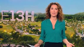 Marie-Sophie Lacarrau présentant son premier JT sur TF1, le 4 janvier 2021.