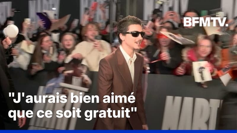 "Je sais qu'on vous a bien fait payer": Timothée Chalamet réagit à la polémique sur les prix des places pour l'avant-première de Marty Supreme au Grand Rex