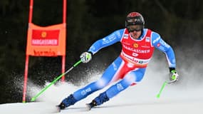 Nils Allègre, 8e du Super-G de Bormio (Italie), lors de la Coupe du monde de ski alpin, le 29 décembre 2024.
