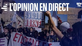 Des manifestants contre la réforme des retraites à Bordeaux. 