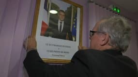 En colère contre la baisse des dotations, ce maire raccourcit le portrait d'Emmanuel Macron
