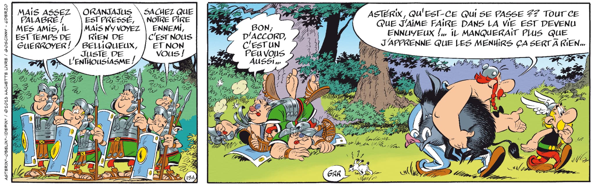 Histoire et origine de la BD Astérix et Obélix - Présentation du Tome 40  Asterix : L'Iris Blanc !