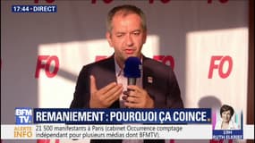 Pascal Pavageau, secrétaire général de FO veut que le remaniement "s’accompagne d’un changement de méthode"