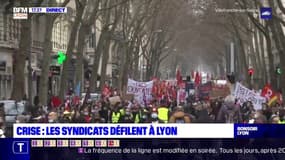 Crise : les syndicats défilent à Lyon