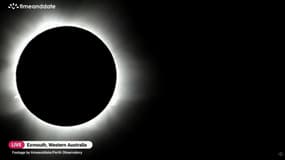 L'éclipse solaire au dessus de l'Australie, le 20 avril 2023 