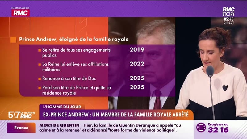 Le portrait du jour : Ex-prince Andrew, un membre de la famille royale arrêté - 20/02
