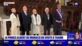 Thann: le prince Albert de Monaco était en visite ce dimanche pour les 700 ans du mariage de Jeanne de Ferrette