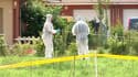 La police scientifique réalise des relevés après un probable drame familial à Claville dans l'Eure.