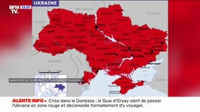 Le Quai d'Orsay vient de passer l'Ukraine en rouge et invite les ressortissants français à quitter le pays "sans délai"